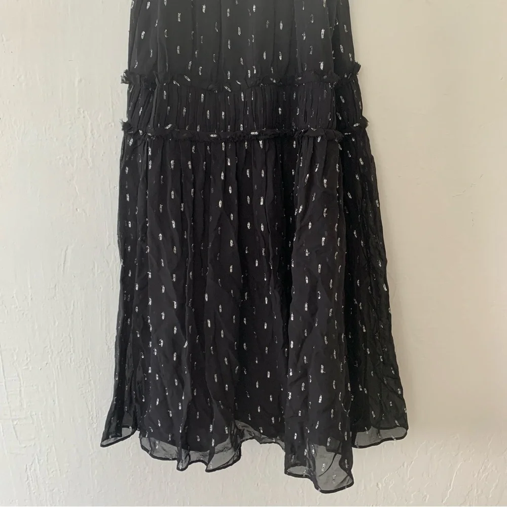 Joie Althia Metallic Embroidered Silk Dress - Picture 13 of 16